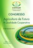 CONGRESSO AGRICULTURA DE FUTURO A QUALIDADE COOPERATIVA