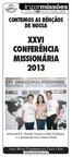 XXVI CONFERÊNCIA MISSIONÁRIA 2013