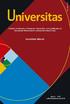 ISSN Caderno de Estudos e Pesquisas Universitas: uma publicação da Associação Educacional e Assistencial Santa Lúcia.