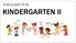 ENGLISH FOR KINDERGARTEN II