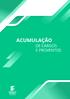 ACUMULAÇÃO DE CARGOS E PROVENTOS