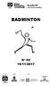 BADMINTON Nº 05 19/11/2017