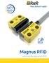 Magnus RFID. sensores de segurança RFID. short form