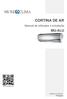 CORTINA DE AR MU-ALU. Manual de utilizador e instalação. EC06475 a EC06479 Português.