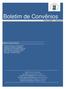 Boletim de Convênios Volume 5/edição 1 - abril de 2015