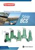 BCS. Série. Motobombas Centrífugas Submersíveis.   BCS-365. BCS-255 1/2 cv BCS-255/355 BCS-475.