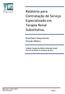 Relatório para Contratação de Serviço Especializado em Terapia Renal Substitutiva.