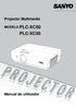 Projector Multimédia MODELO PLC-XC50 PLC-XC55. Manual do utilizador