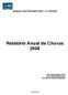 Relatório Anual de Chuvas 2008 Geól. Ricardo Neiva d Orsi Geól. Nelson Martins Paes Eng. Marcelo Aldaher Magalhães
