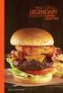 LEGENDARY. burgers. handcrafted. original legendary burger