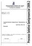 Universidade Federal do Ceará Coordenadoria de Concursos - CCV Comissão do Vestibular