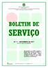 BOLETIM DE SERVIÇO Nº 11 NOVEMBRO DE 2017