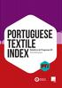 PORTUGUESE TEXTILE INDEX Relatório de Progresso #1