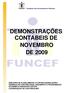 DEMONSTRAÇÕES CONTÁBEIS DE NOVEMBRO DE 2009