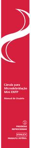 Cânula para Microdebridação Mini ENTP