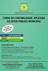 CURSO DE CONTABILIDADE APLICADA AO SETOR PÚBLICO MUNICIPAL