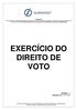 EXERCÍCIO DO DIREITO DE VOTO