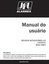 Manual do usuário SENSOR INFRAVERMELHO PASSIVO IDX-1001