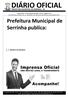 PREFEITURA MUNICIPAL DE SERRINHA - BA. Quarta-feira 27 de Fevereiro de 2019 Ano III Edição n 36