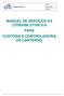 MANUAL DE SERVIÇOS DA CITIBANK DTVM S/A PARA CUSTÓDIA E CONTROLADORIA DE CARTEIRAS