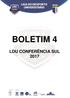 BOLETIM 4 LDU CONFERÊNCIA SUL 2017