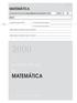 MATEMÁTICA. prova de aferição de MATEMÁTICA. 4. ano de escolaridade. prova de aferição do 4. ano de escolaridade