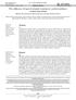DOI: / ORIGINAL ARTICLE. The influence of speech stimuli contrast in cortical auditory evoked potentials
