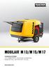 MOBILAIR M 13/M 15/M 17. Compressor portátil Com SIGMA PROFIL reconhecido mundialmente caudal de 0,75 a 1,60 m³/min (27 57 cfm) COMPRESSORES