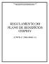 REGULAMENTO DO PLANO DE BENEFÍCIOS CEBPREV