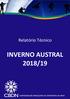 Relatório Técnico. Relatório Técnico INVERNO AUSTRAL 2018/19