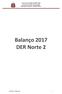 Balanço 2017 DER Norte 2