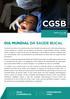 CGSB. Dia Mundial da Saúde Bucal
