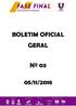 BOLETIM OFICIAL GERAL Nº 03