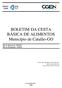 BOLETIM DA CESTA BÁSICA DE ALIMENTOS Município de Catalão-GO