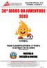 30º JOGOS DA JUVENTUDE 2019