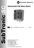 SubTronic. Submersible PSC Motor Starter. Manual de Instruções de e de Serviço