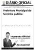 PREFEITURA MUNICIPAL DE SERRINHA - BA. Quarta-feira 24 de Janeiro de 2018 Ano II Edição n 14