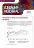 SONDAGEM INDUSTRIAL. Atividade em baixa com expectativas em queda. Índices de expectativa Índices de difusão (0 a 100 pontos)*