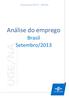 Setembro/ BRASIL. Análise do emprego. Brasil Setembro/2013