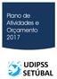 Plano de Atividades e Orçamento 2017 UDIPSS SETÚBAL