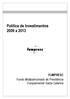 Política de Investimentos 2009 a 2013