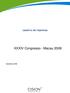 XXXIV Congresso - Macau 2008 Setembro 2008