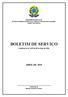 BOLETIM DE SERVIÇO Confirme Lei nº 4165 de 05 de Maio de 1966