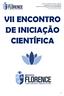 VII ENCONTRO DE INICIAÇÃO CIENTÍFICA