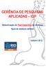 GERÊNCIA DE PESQUISAS APLICADAS IGP. Determinação do Peso Específico de diversos tipos de resíduos sólidos